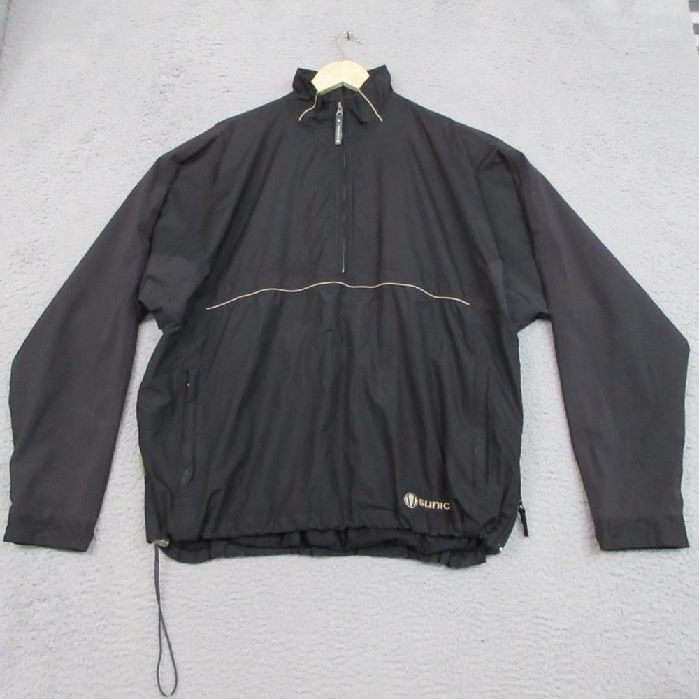 Sunice Typhoon‎ Jacket Mens Extra Large Black Windbreaker Pullover Athletic Golf